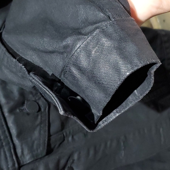 ZARA BLACK DENIM JEAN JACKET SIZE SMALL - Picture 4 of 6